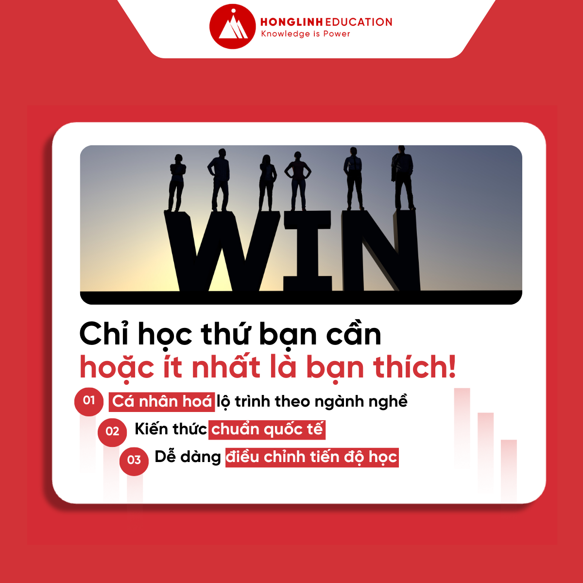 Chỉ học thứ bạn cần hoặc ít nhất là bạn thích - Hong Linh Education